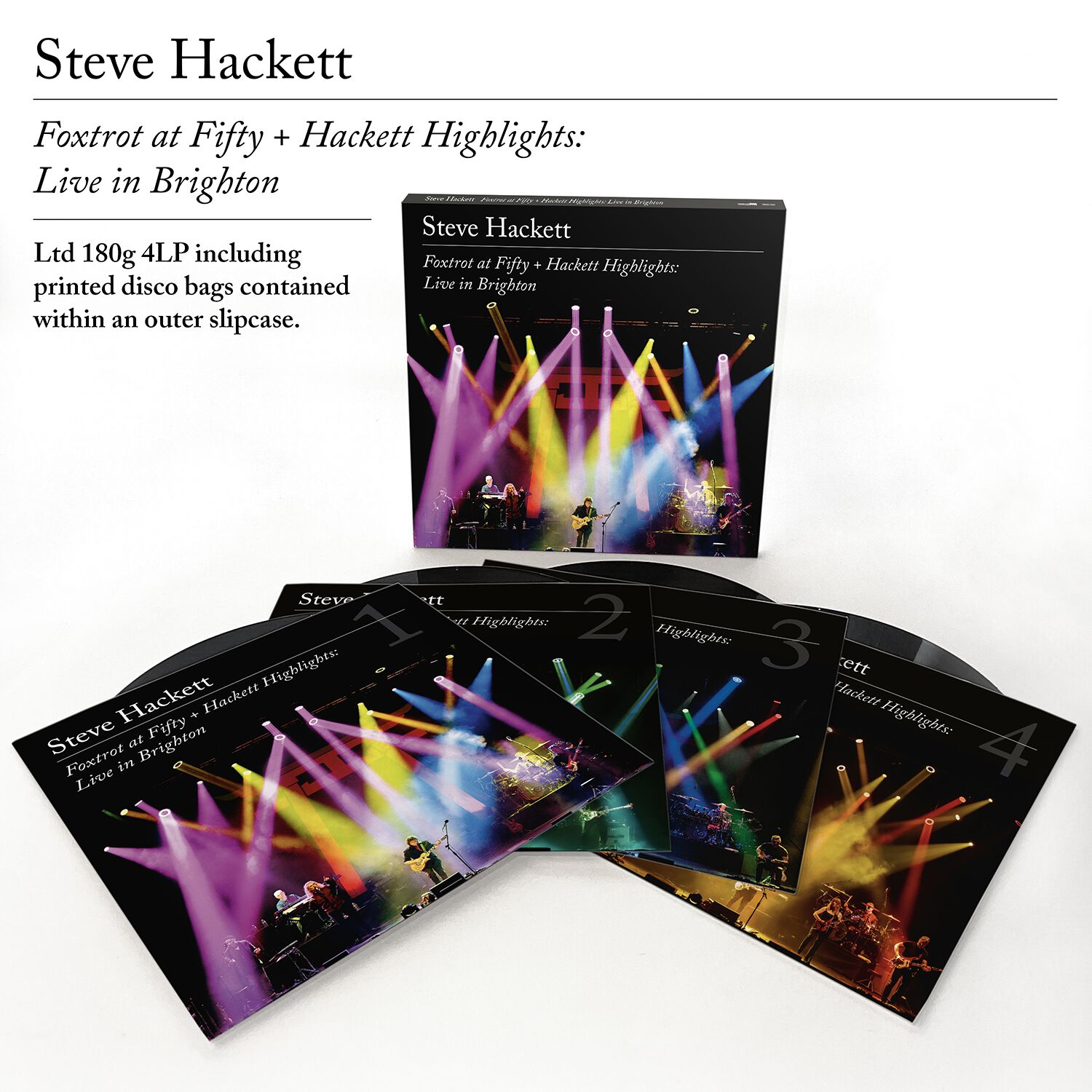 HACKETT STEVE - Foxtrot at Fifty+ Hackett Highlights -  Live in Brighton (Ltd 180gr 4LP Boxset)